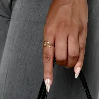 Bague petite feuilles