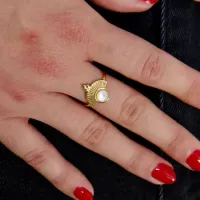 Bahue demi cercle perle