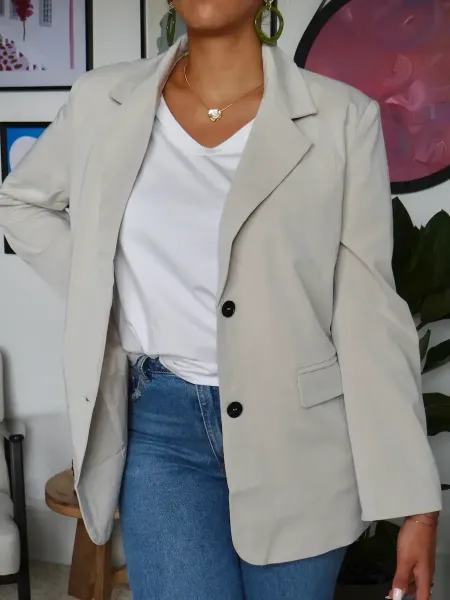 Blazer oversize lola face