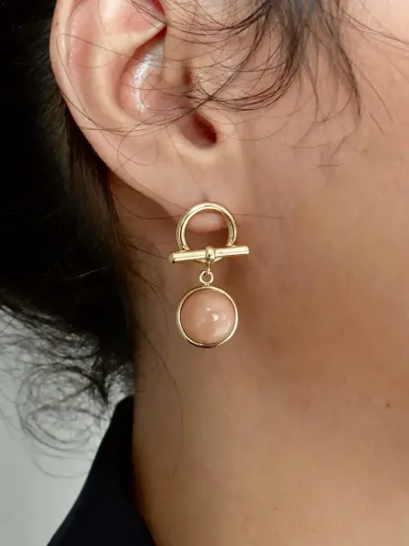 Bo boucle perle biege