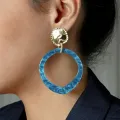 Bo grandes cre oles bleu