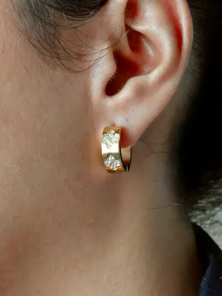 Bo petites cre oles dore strass