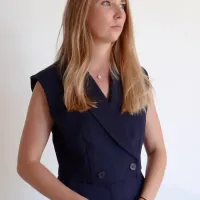 Ensemble bleu marine haut