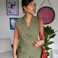 Ensemble kaki haut et bas