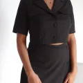 Ensmeble noir short jupe alma