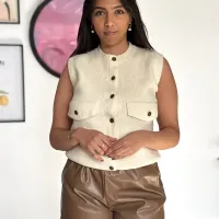 Gilet beige et short