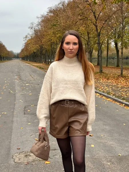 Pull beige face