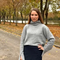 Pull ouverture gris face