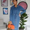Robe jean face