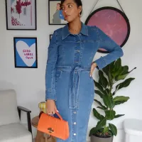 Robe jean face