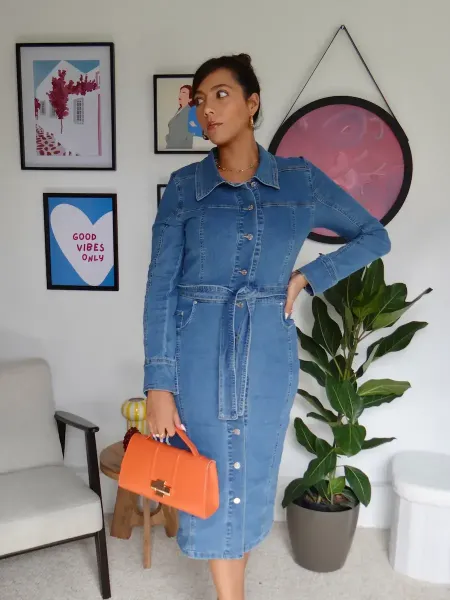 Robe jean face