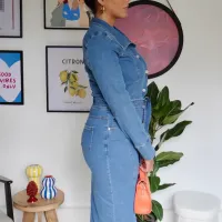 Robe jean profil droit