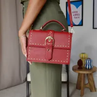 Sac alya rouge porte 