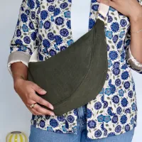 Sac banane kaki porte 