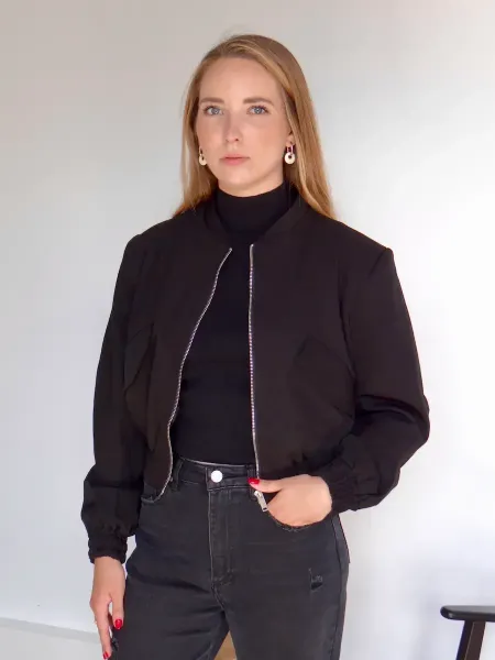 Tenue jean noir mom fit
