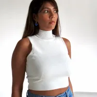 Top blanc romy