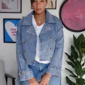 Trench en jean face