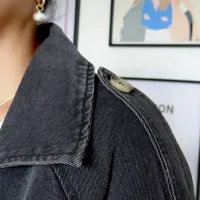 Trench en jean noir de tail